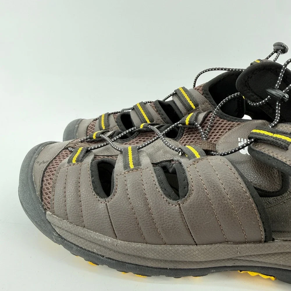 New Balance M2040BR Sandals Mens 15W Brown Closed Toe Hiking Trail Bungee